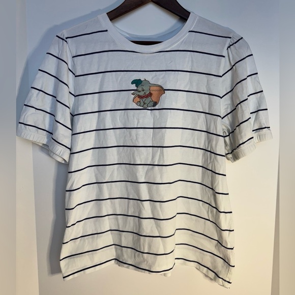 Disney Tops - Disney Parks DUMBO striped T shirt ladies Large